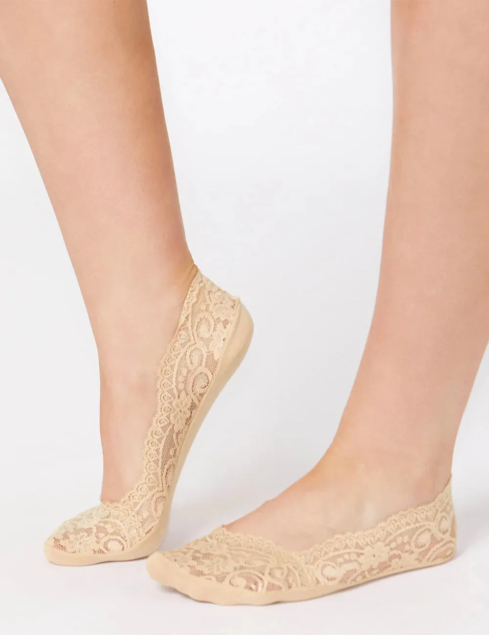 2-Pack Lace Footlet