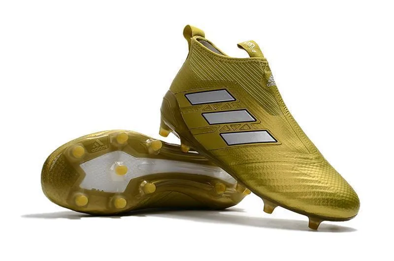 Adidas ACE PureControl FG Soccer Cleats Shoes Gold White