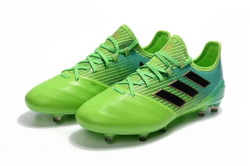 Adidas ACE Series FG Soccer Cleats Shoes Green Blue Black