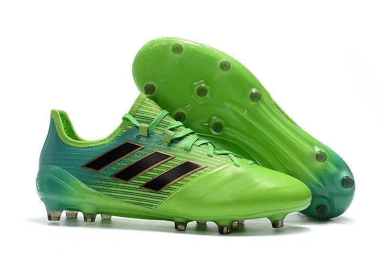 Adidas ACE Series FG Soccer Cleats Shoes Green Blue Black