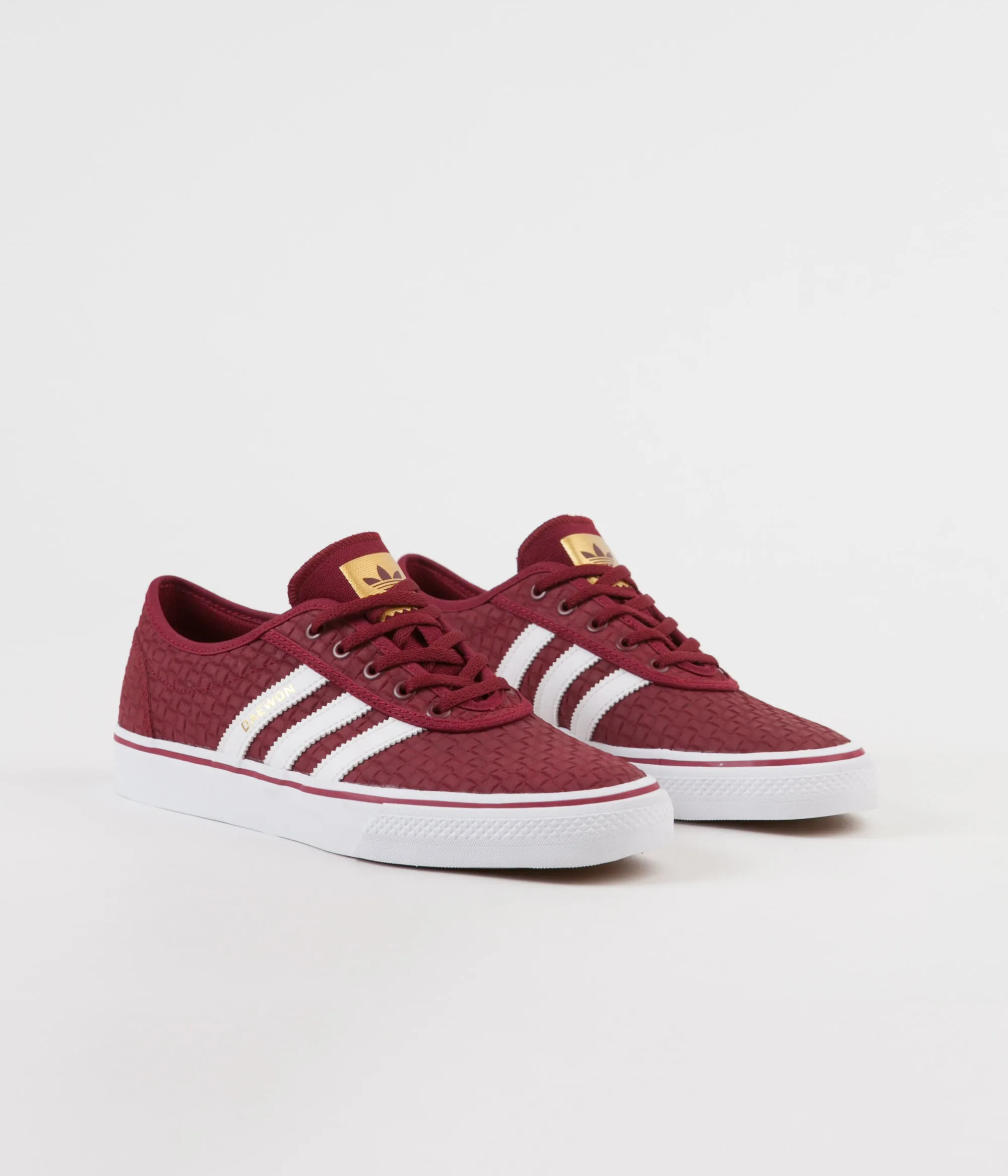 Adidas x Daewon Adi-Ease Shoes - Collegiate Burgundy / White / Gold Metallic