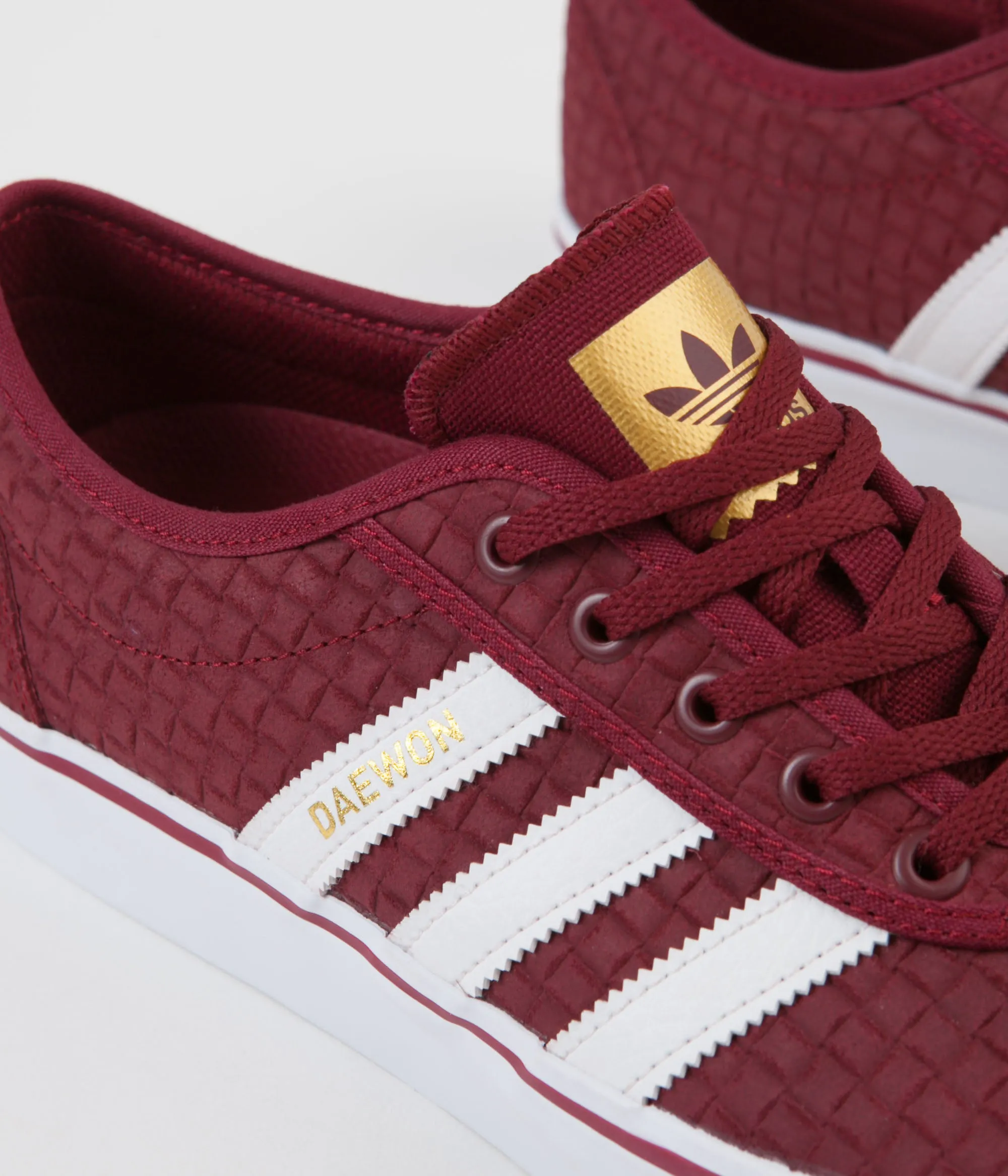 Adidas x Daewon Adi-Ease Shoes - Collegiate Burgundy / White / Gold Metallic