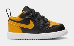 Air Jordan 1 Low Alt Infant Toddler Lifestyle Shoes (Black/White/Yellow Ochre)