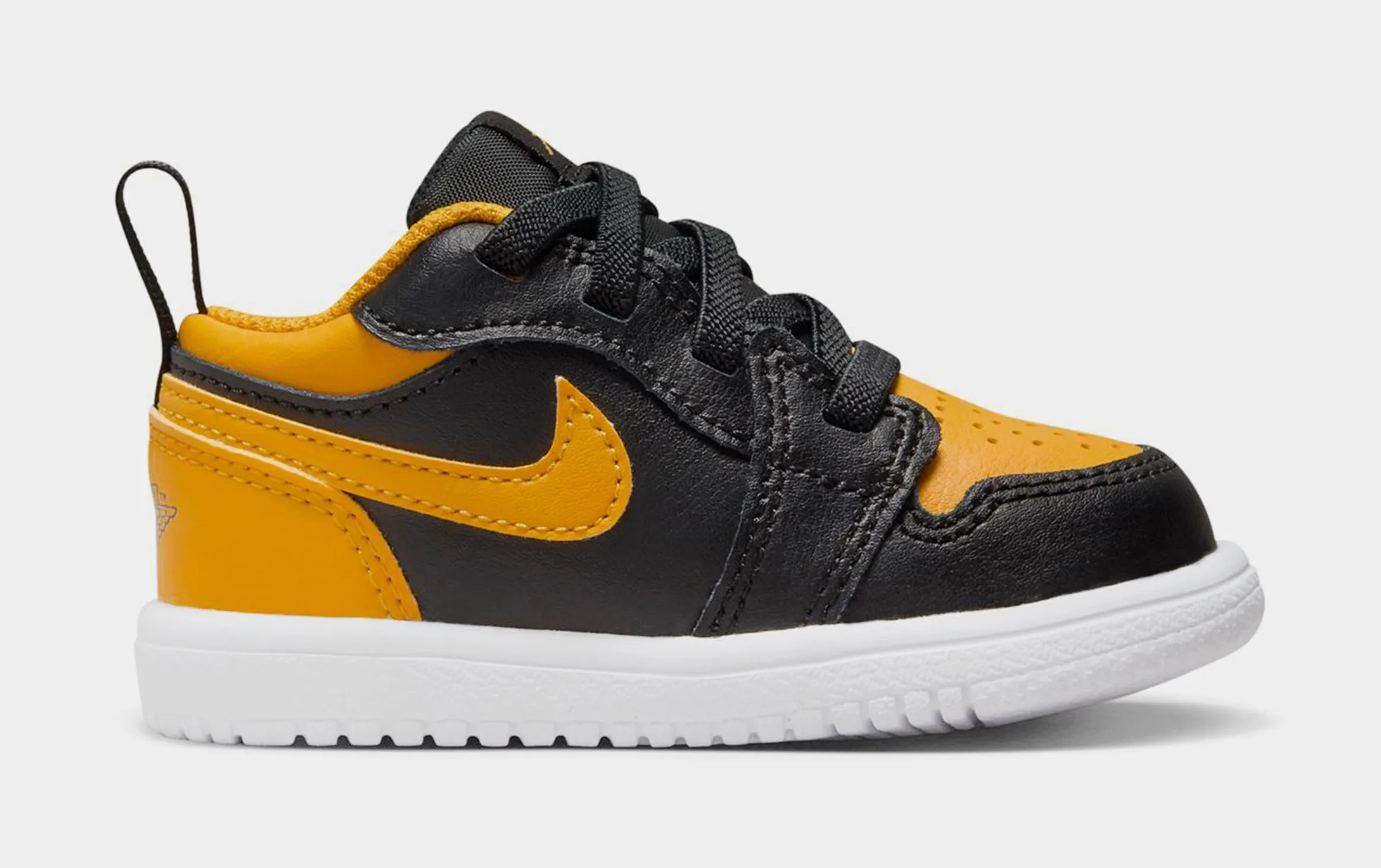 Air Jordan 1 Low Alt Infant Toddler Lifestyle Shoes (Black/White/Yellow Ochre)