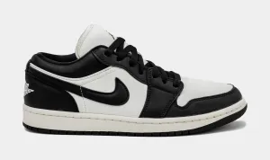 Air Jordan 1 Retro Low Vintage Panda Womens Lifestyle Shoes (Black/Sail)