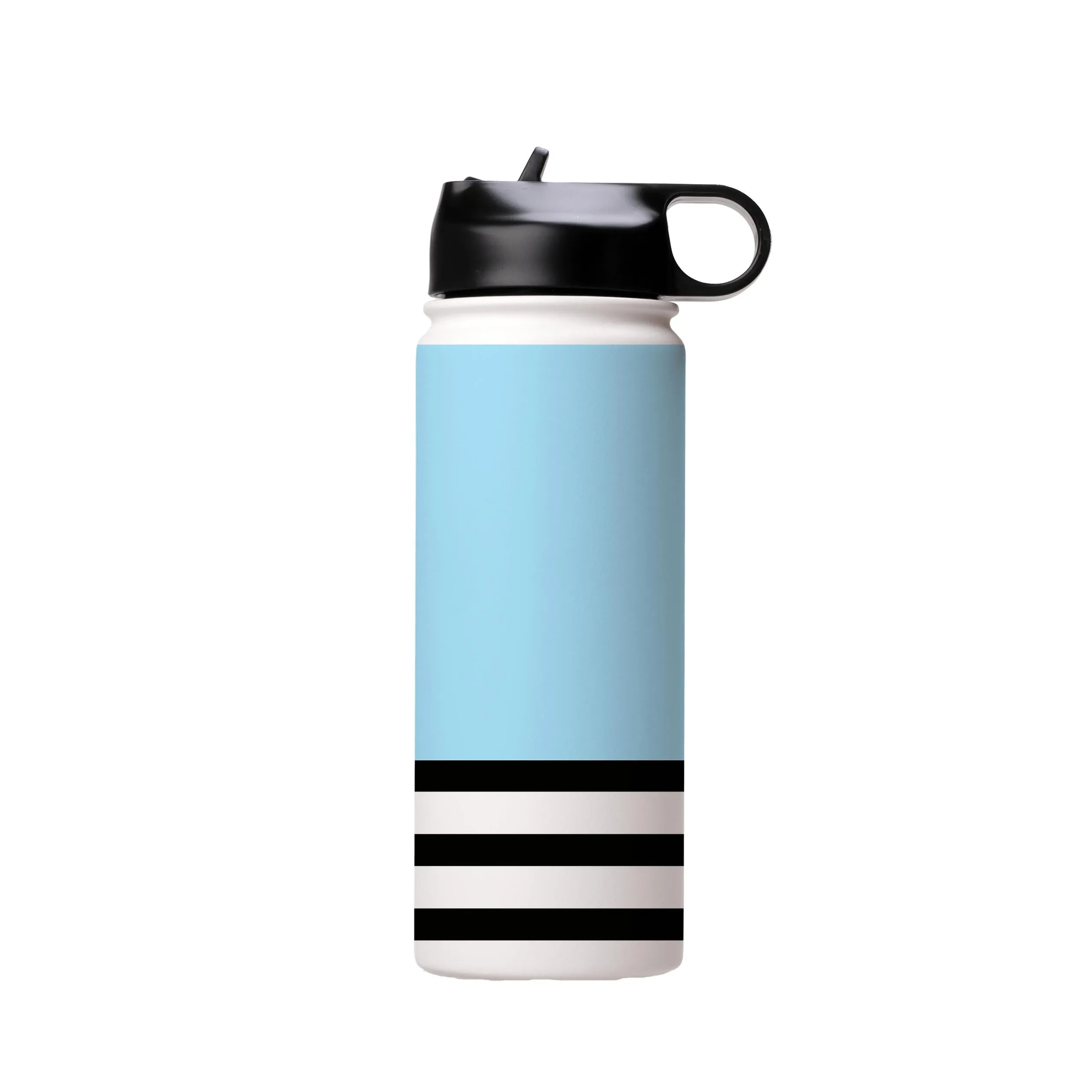 Blue And Stripes Insulated Stainless Steel Water Bottle