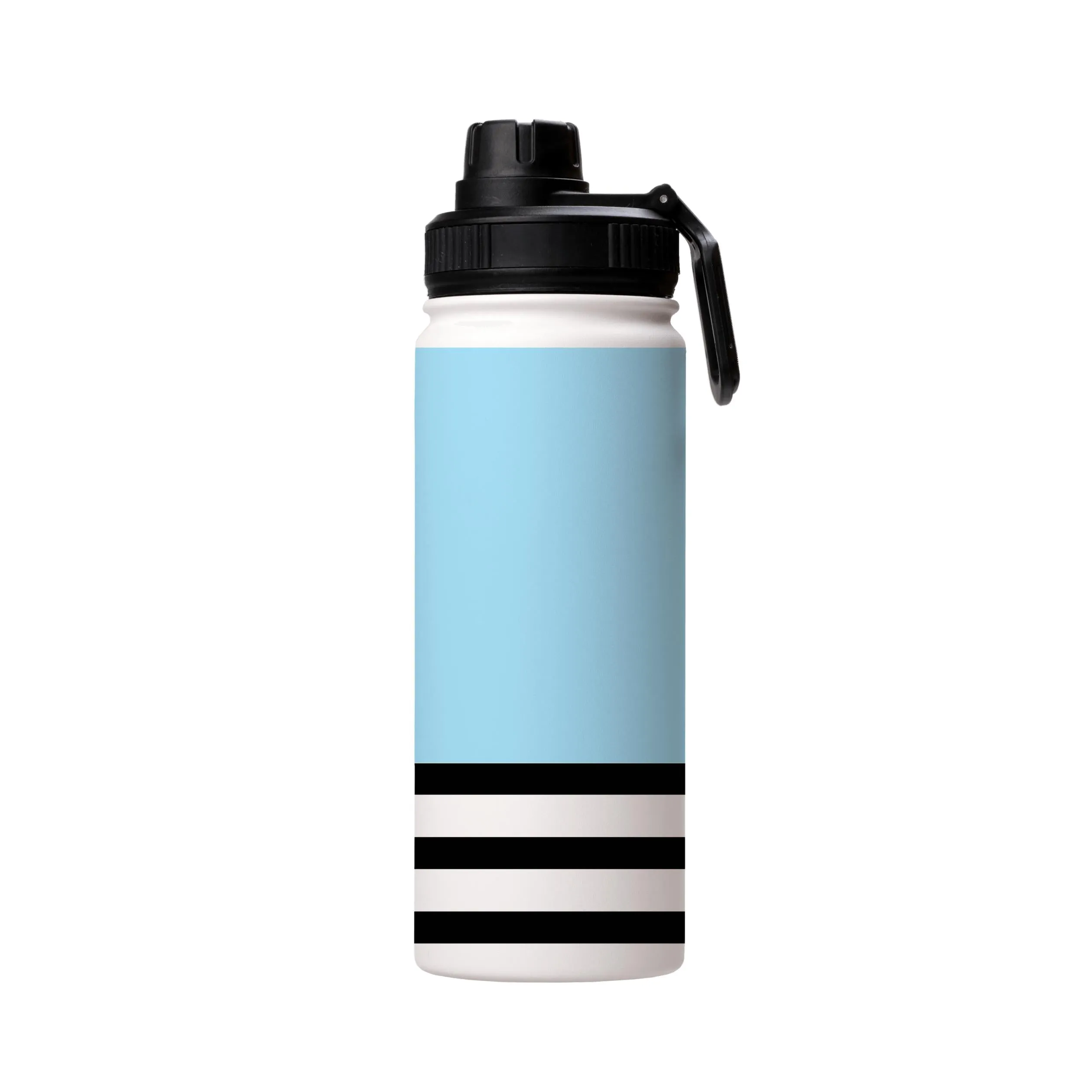 Blue And Stripes Insulated Stainless Steel Water Bottle