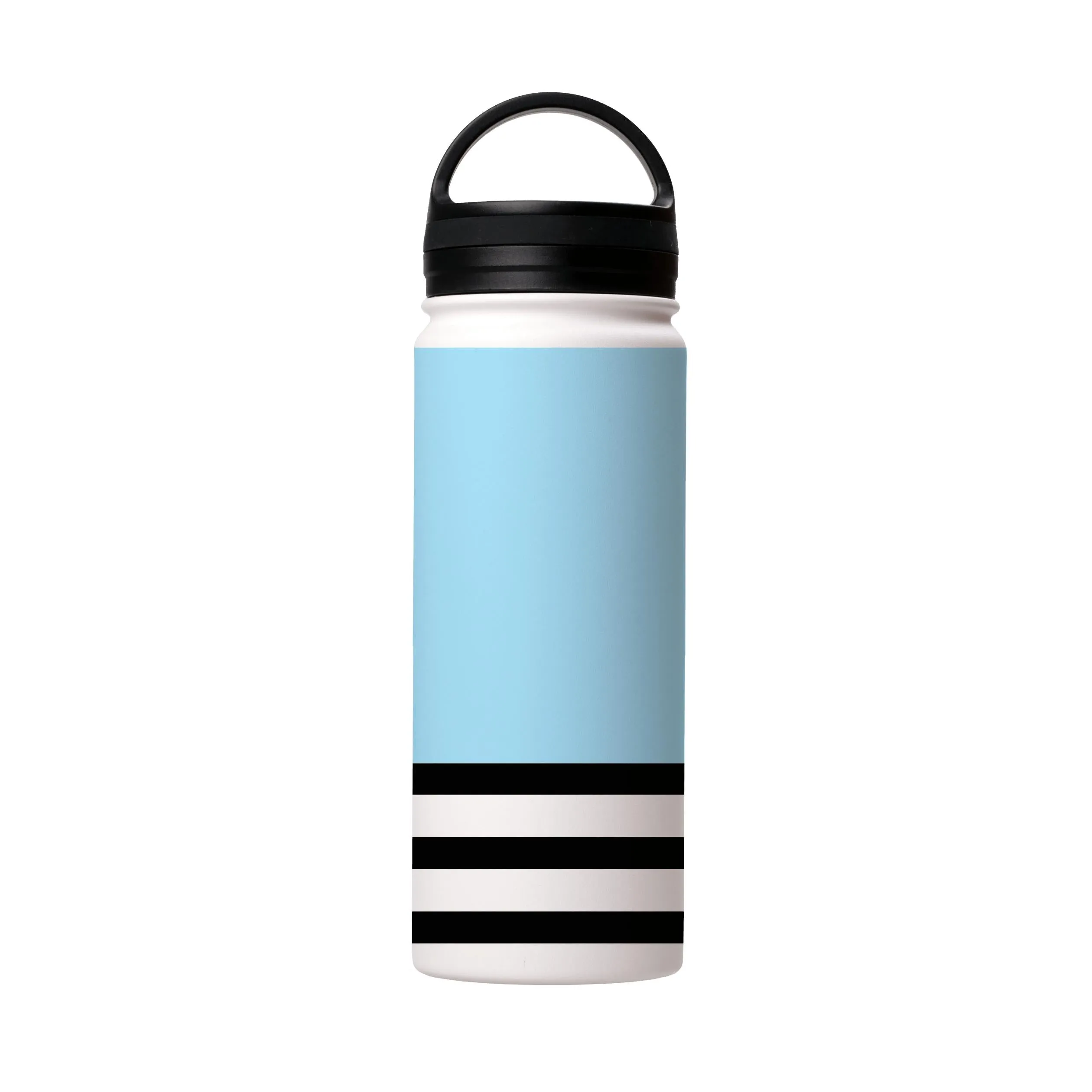 Blue And Stripes Insulated Stainless Steel Water Bottle