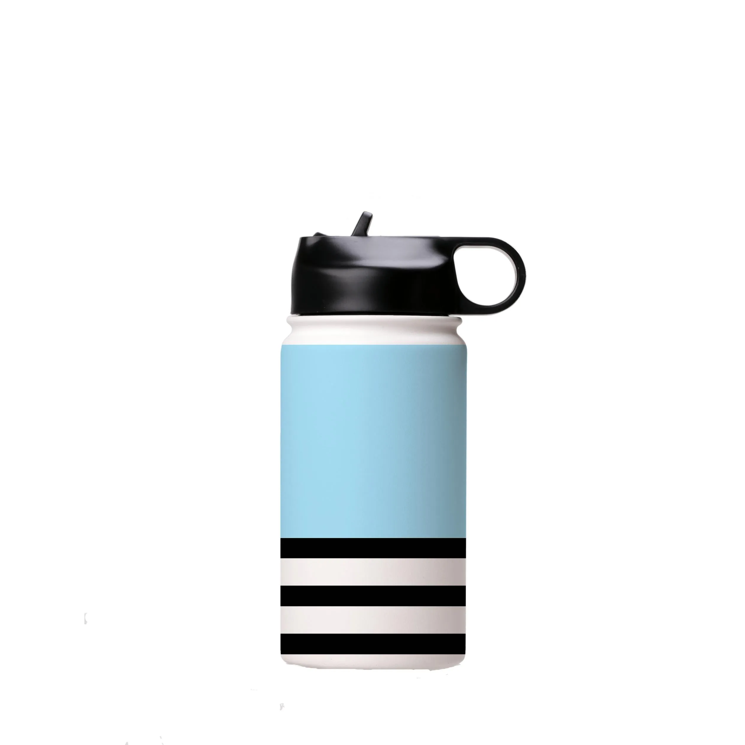 Blue And Stripes Insulated Stainless Steel Water Bottle