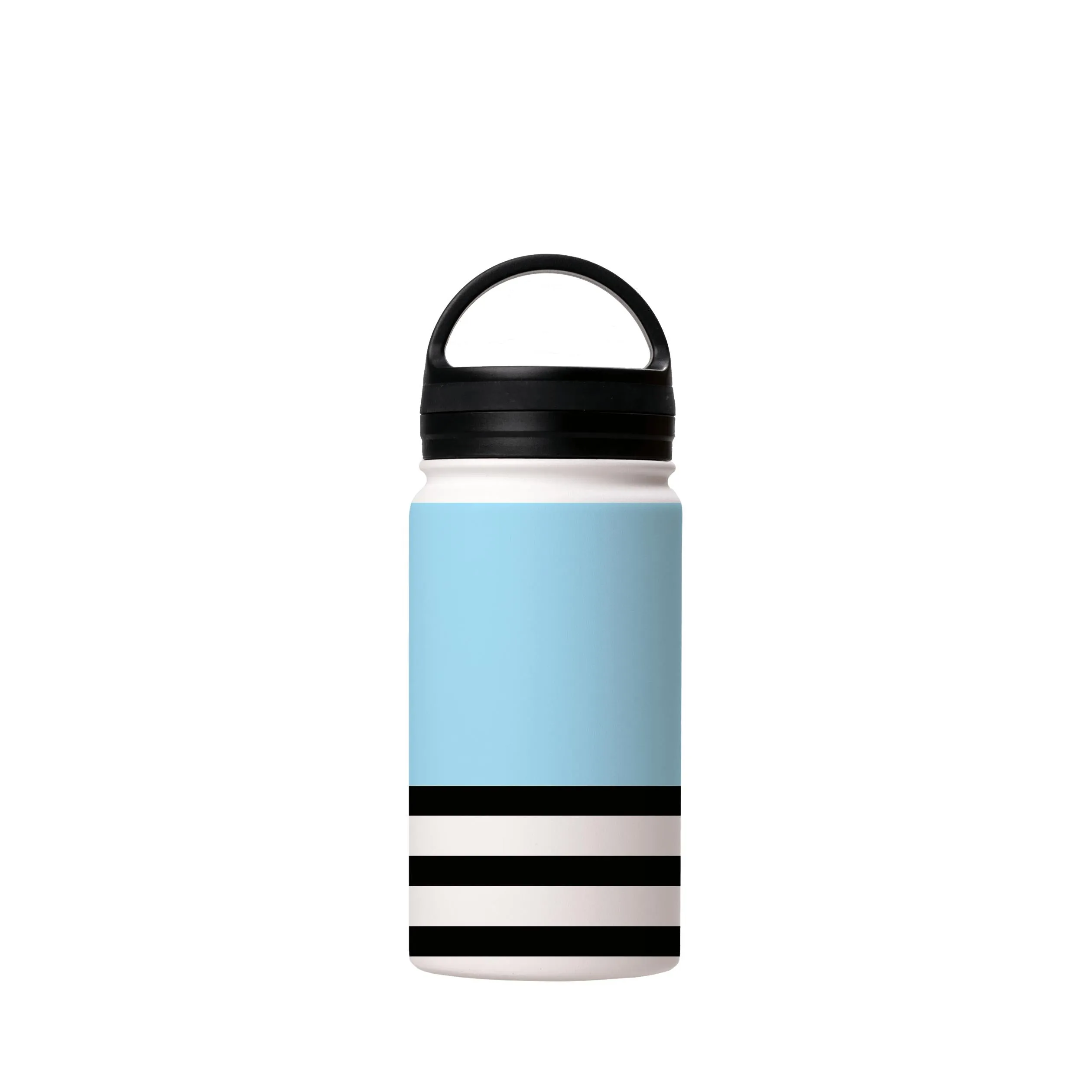 Blue And Stripes Insulated Stainless Steel Water Bottle