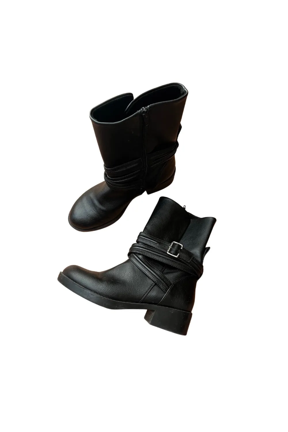 Buckle Biker Boots