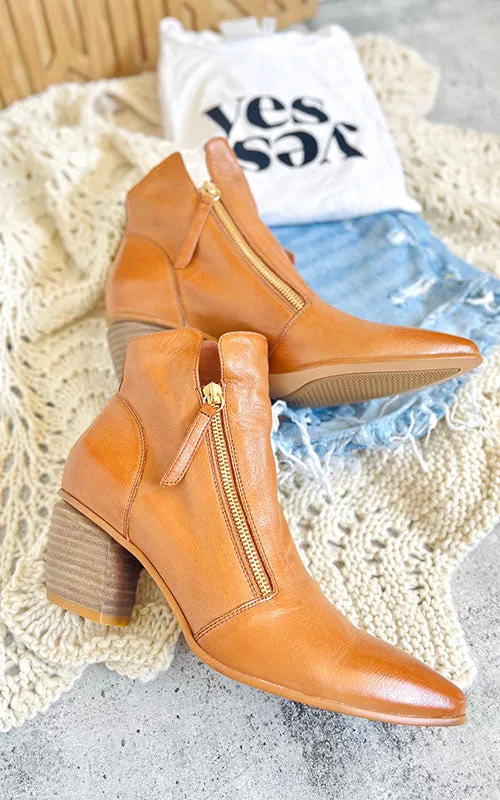 Django & Juliette Jazzy Boots, cognac