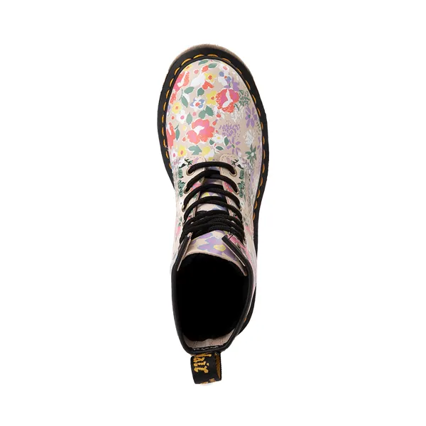 Dr. Martens Women's 1460 8 Eye Boots Parchment/Floral Mashup