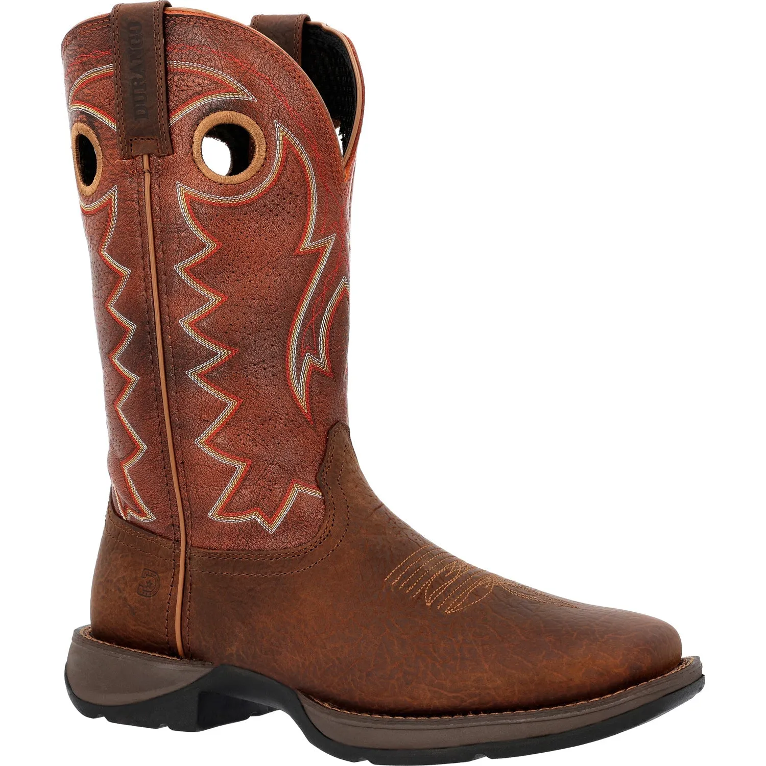 Durango Mens Rebel Ventilated Western Cimarron Brown Leather Cowboy Boots