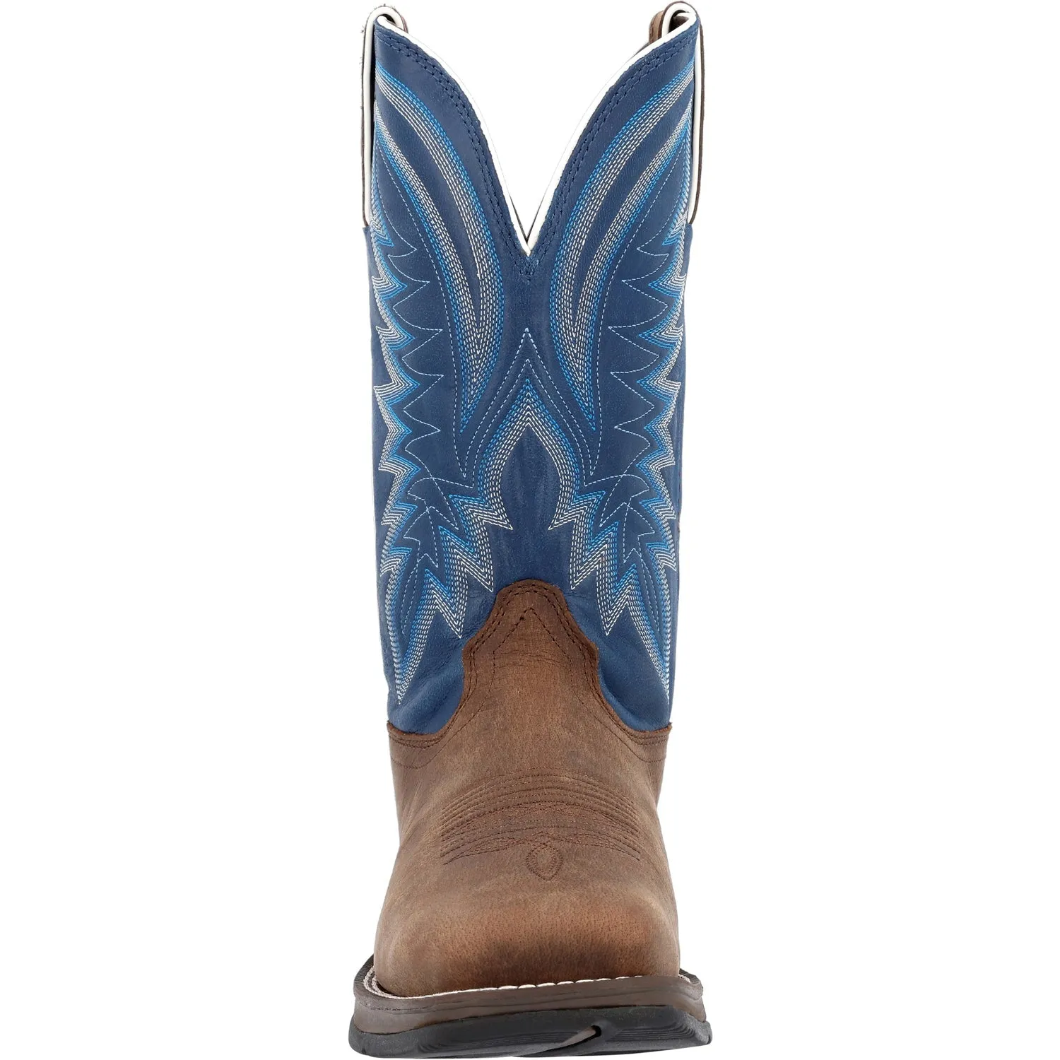 Durango Mens Rebel Western Saddle/Denim Blue Leather Cowboy Boots