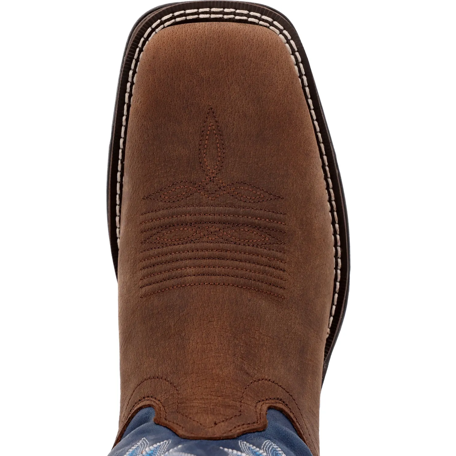 Durango Mens Rebel Western Saddle/Denim Blue Leather Cowboy Boots