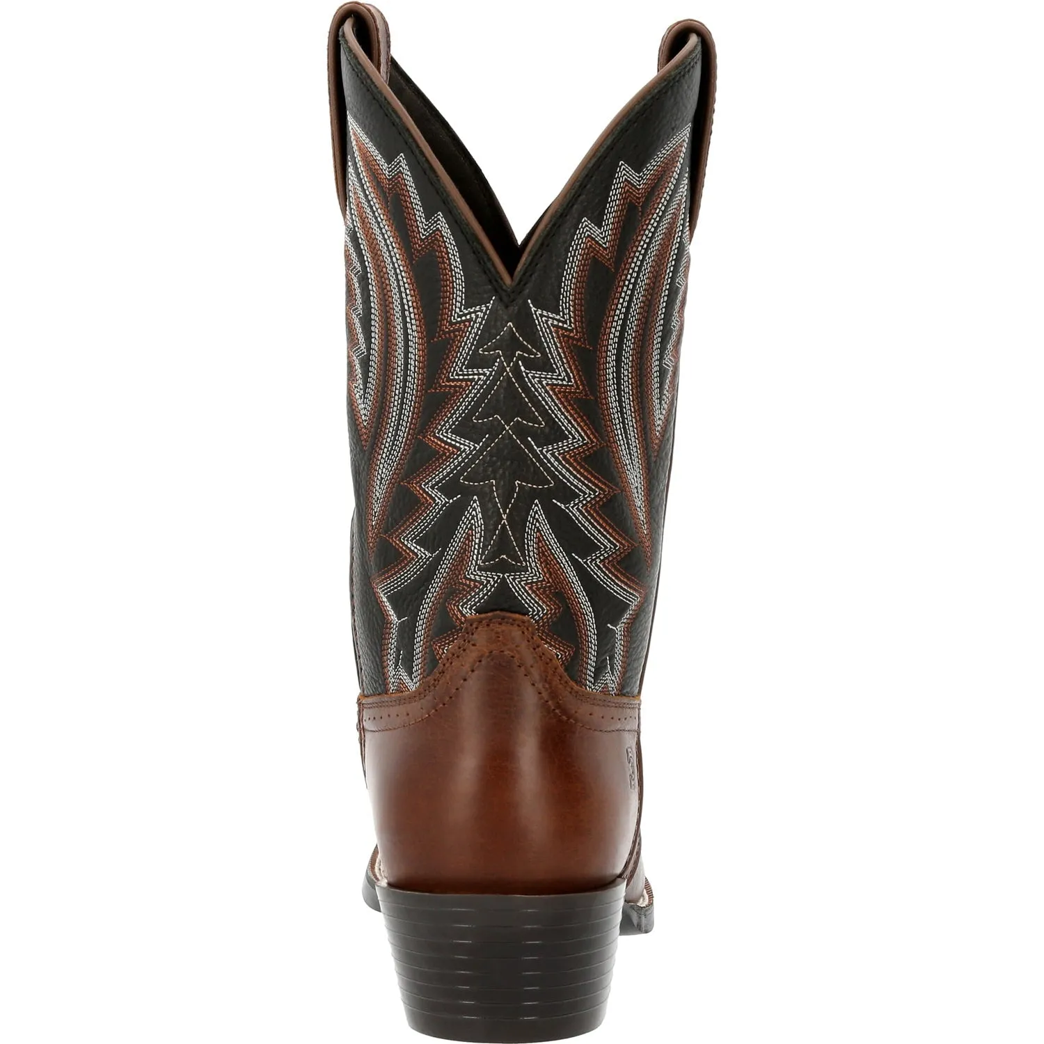 Durango Mens Westward Western Chestnut/Black Onyx Leather Cowboy Boots