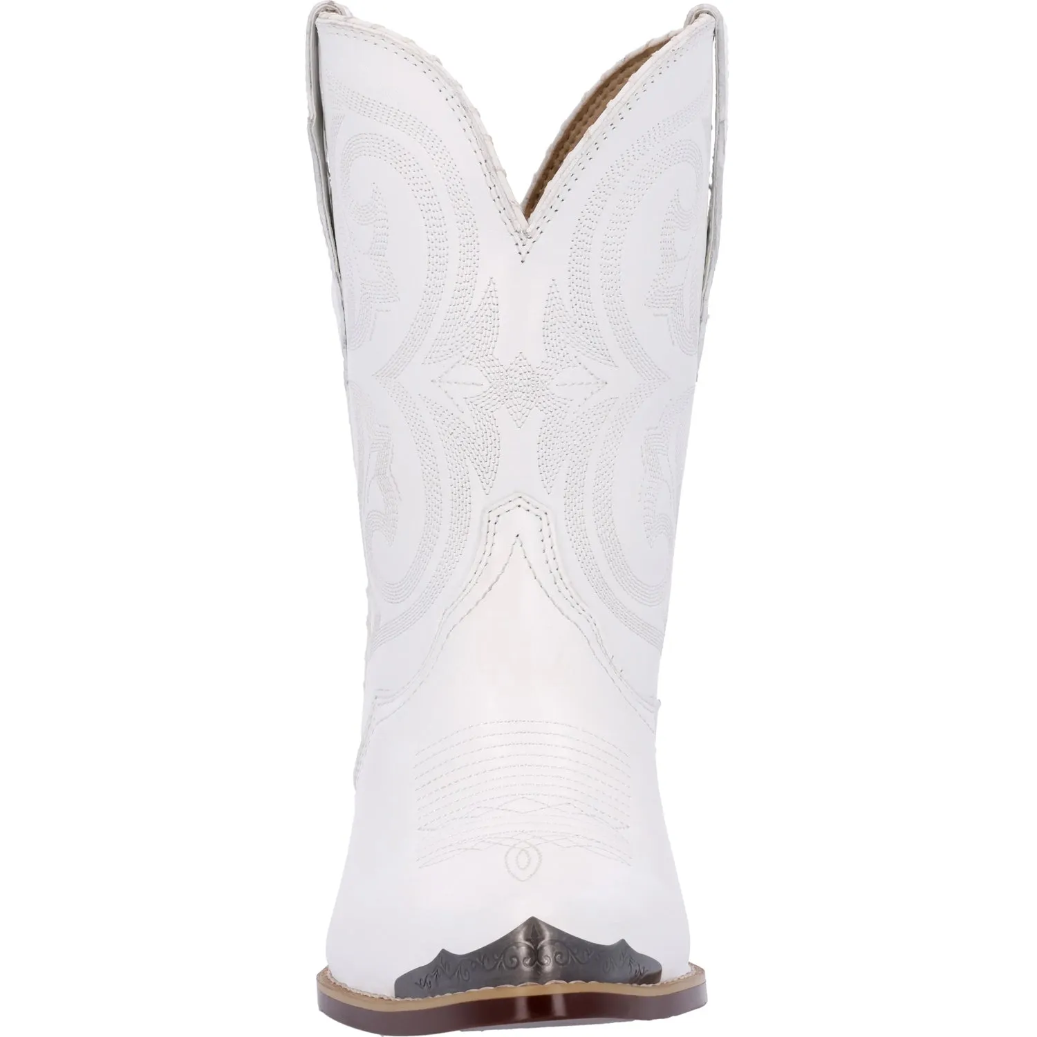 Durango Womens Crush Western Pearl White Leather Cowboy Boots