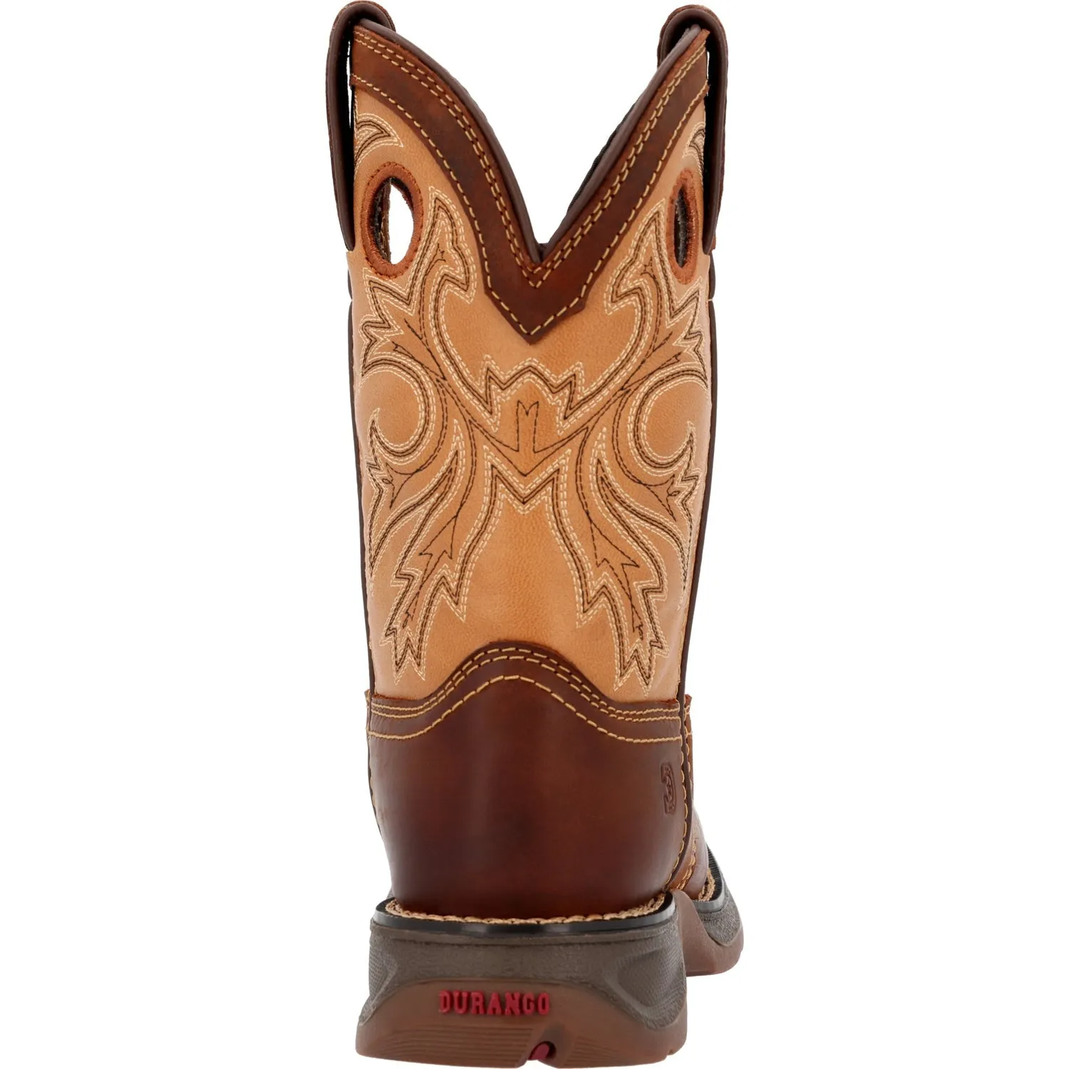 Durango Youth Unisex Lil Rebel Western Brown/Tan Leather Cowboy Boots