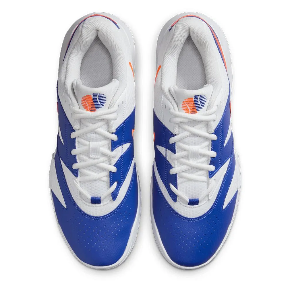 Juniors` Court Lite 4 Tennis Shoes White and Hyper Crimson