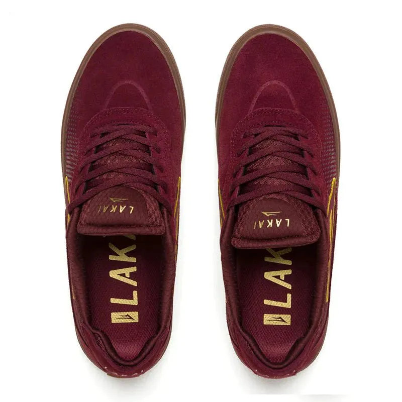 Lakai ESSEX - BURGUNDY SUEDE - 60.91% LEATHER 39.09% TEXTILE Shoes