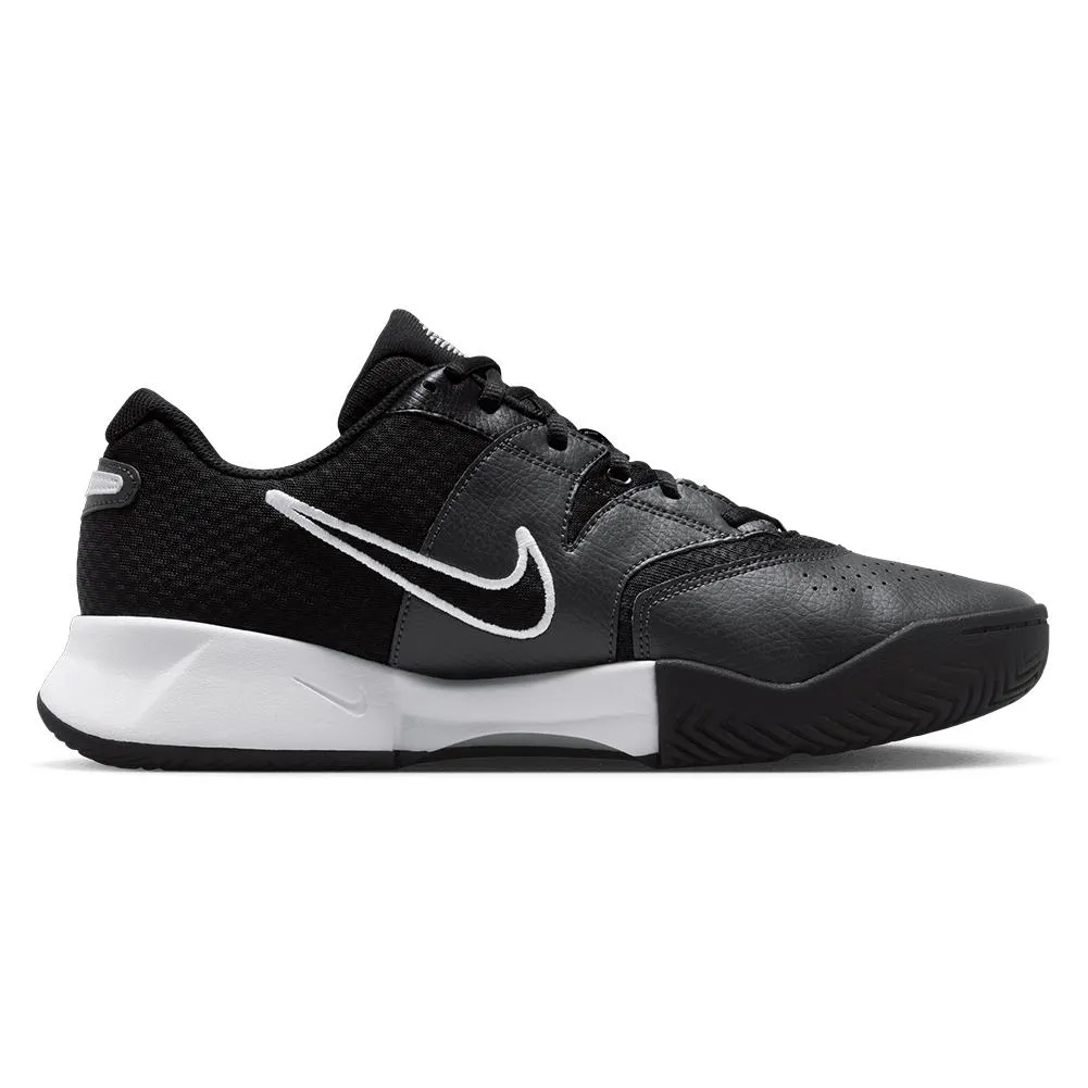 Men's Court Lite 4 Tennis Shoes Black and White