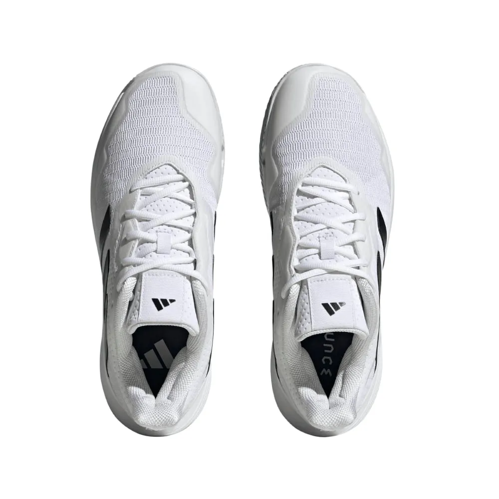 Men's CourtJam Control Tennis Shoe (Cloud White/Core Black/Matte Silver)