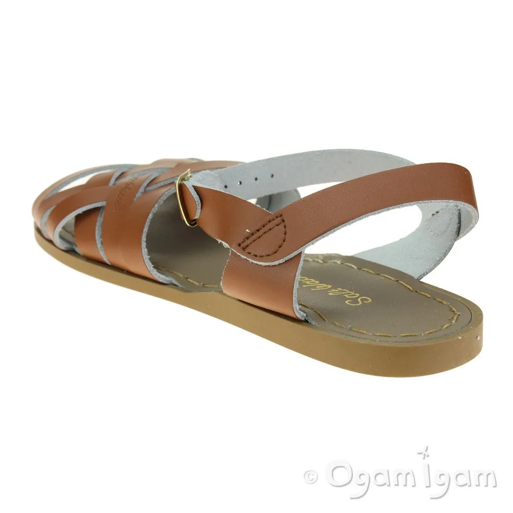 Salt-Water Retro Womens Tan Waterfriendly Sandal