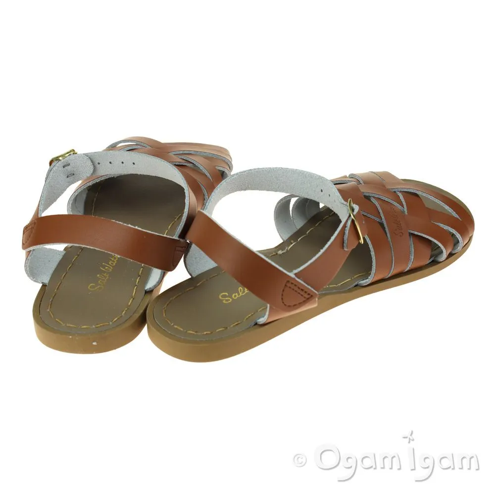 Salt-Water Retro Womens Tan Waterfriendly Sandal