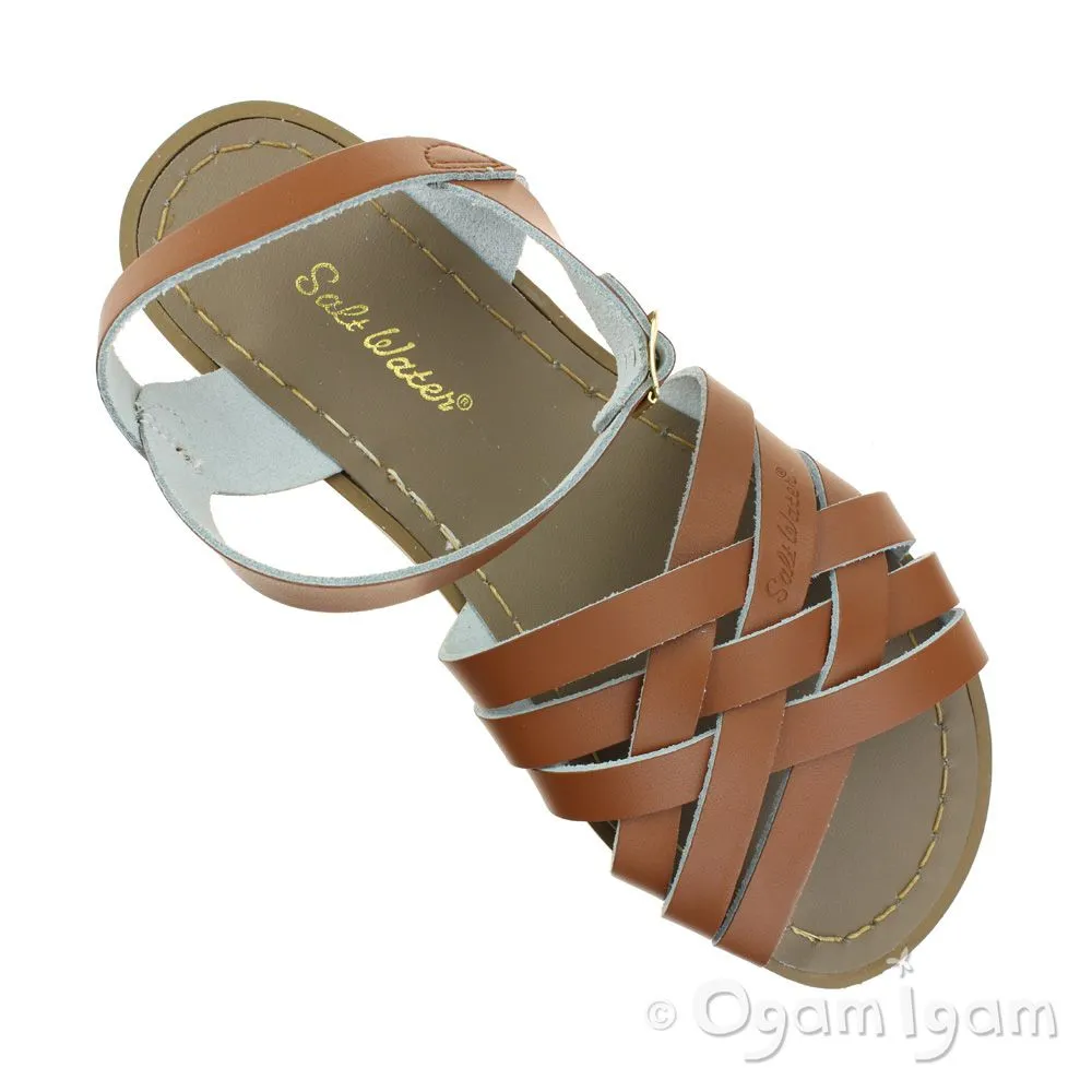 Salt-Water Retro Womens Tan Waterfriendly Sandal