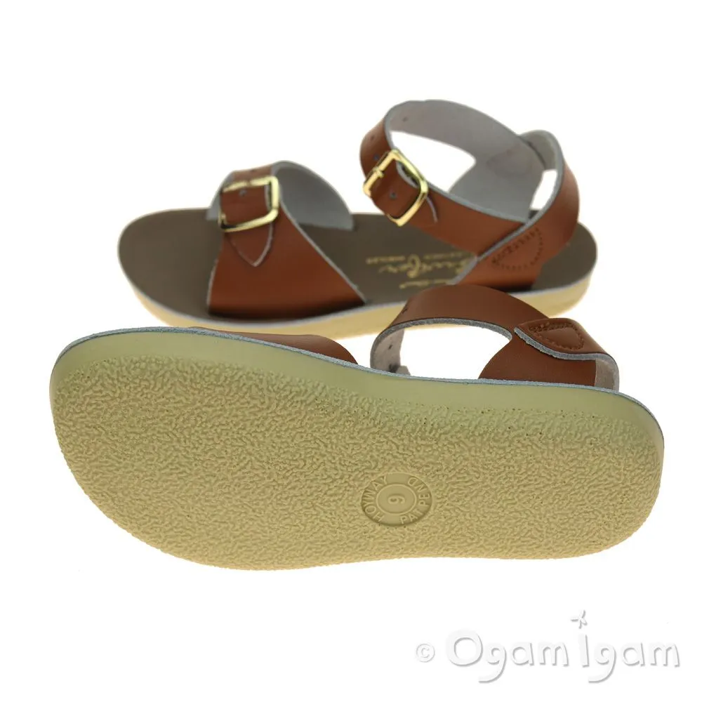 Salt-Water Surfer Boys Girls Tan Sandal