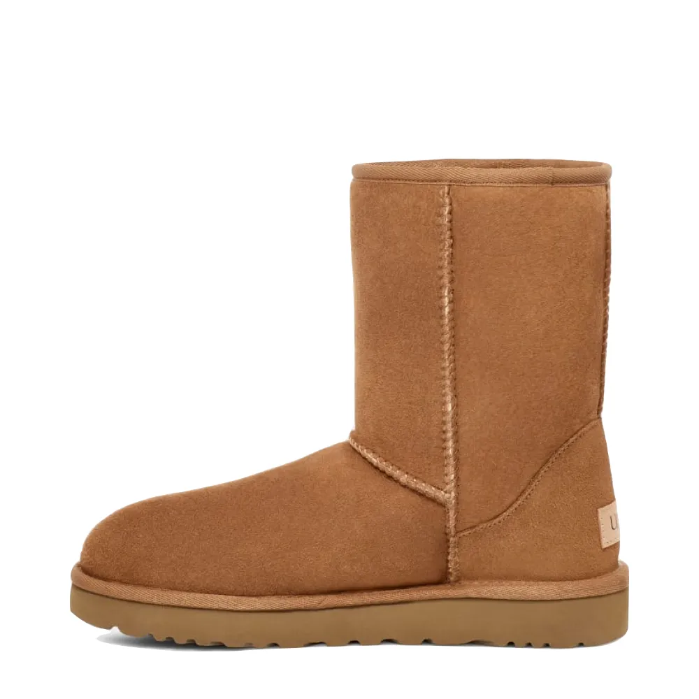 UGG Women's Classic Short II Sheepskin Boot in Chestnut