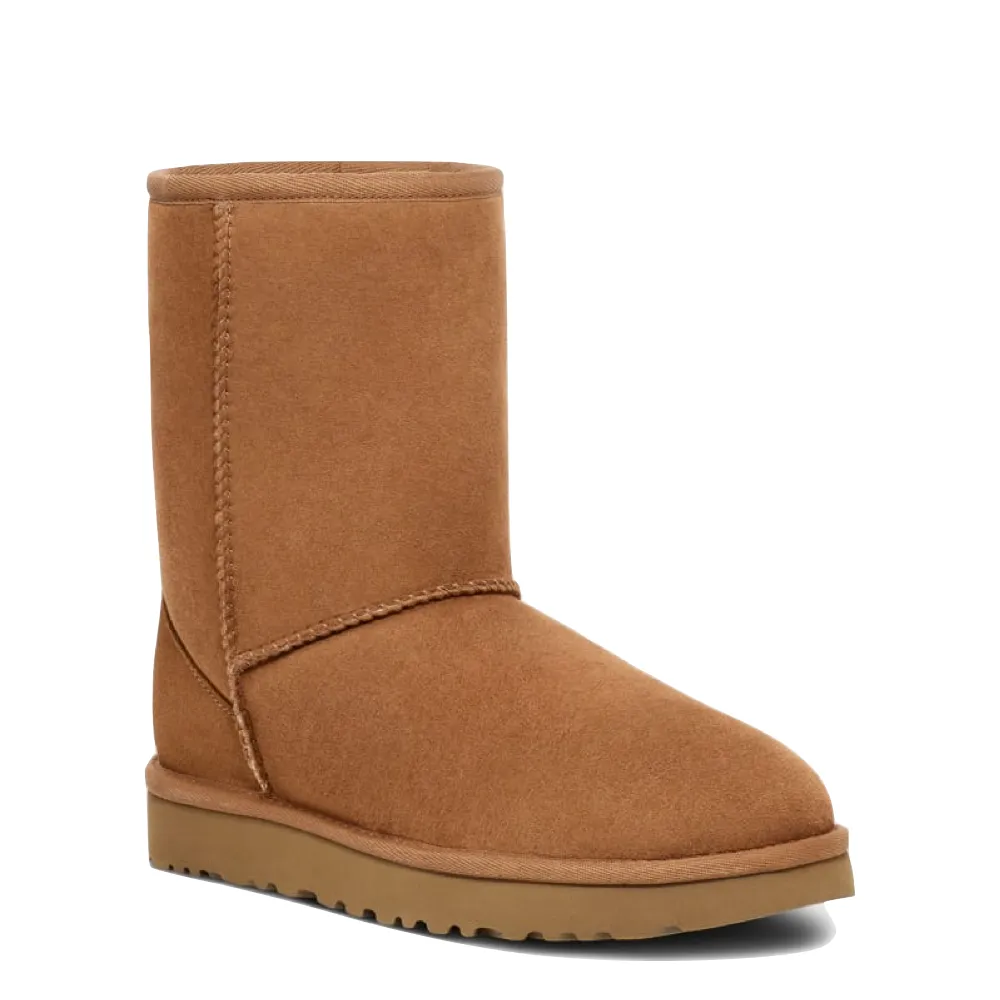 UGG Women's Classic Short II Sheepskin Boot in Chestnut