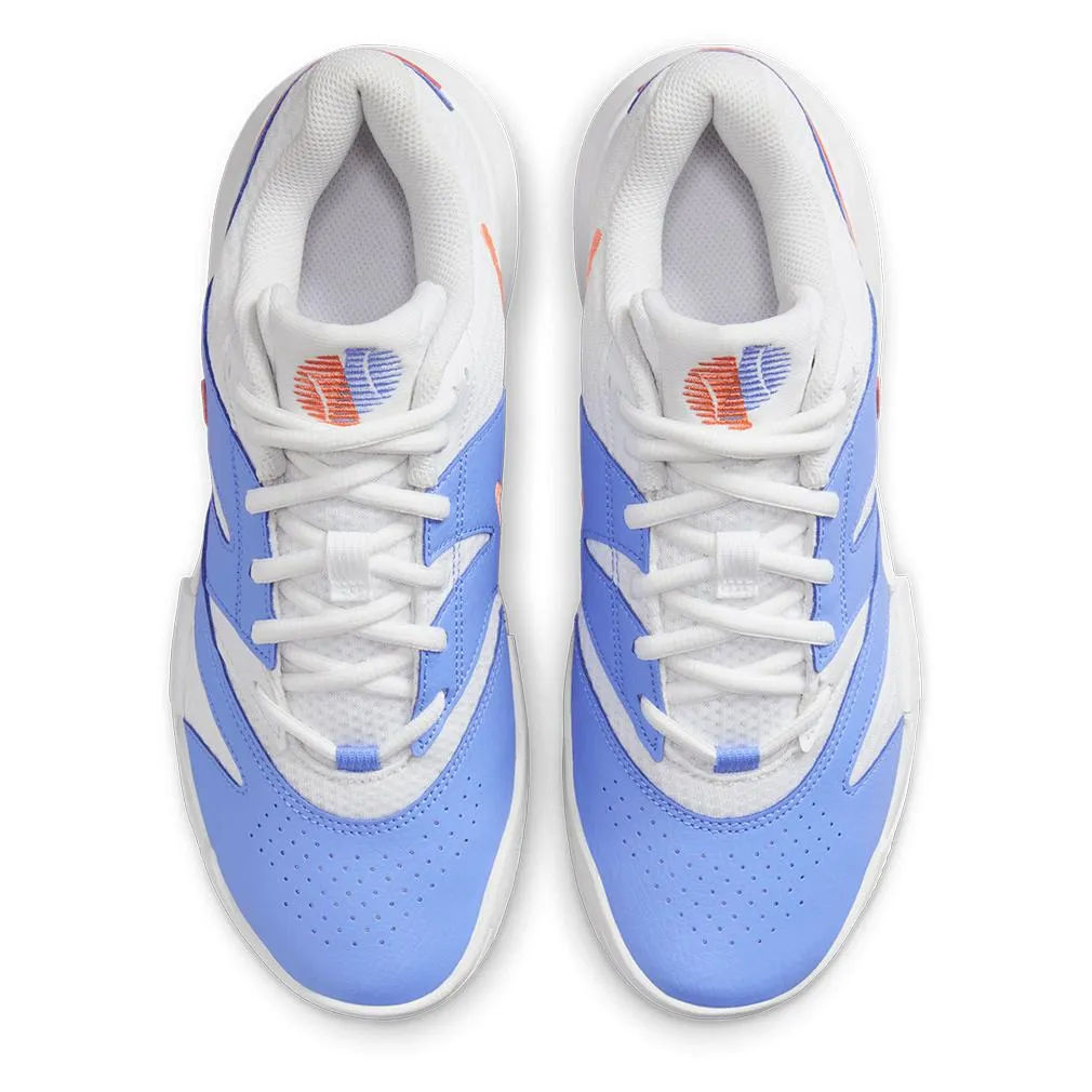 Women`s Court Lite 4 Tennis Shoes White and Lt Wild Mango