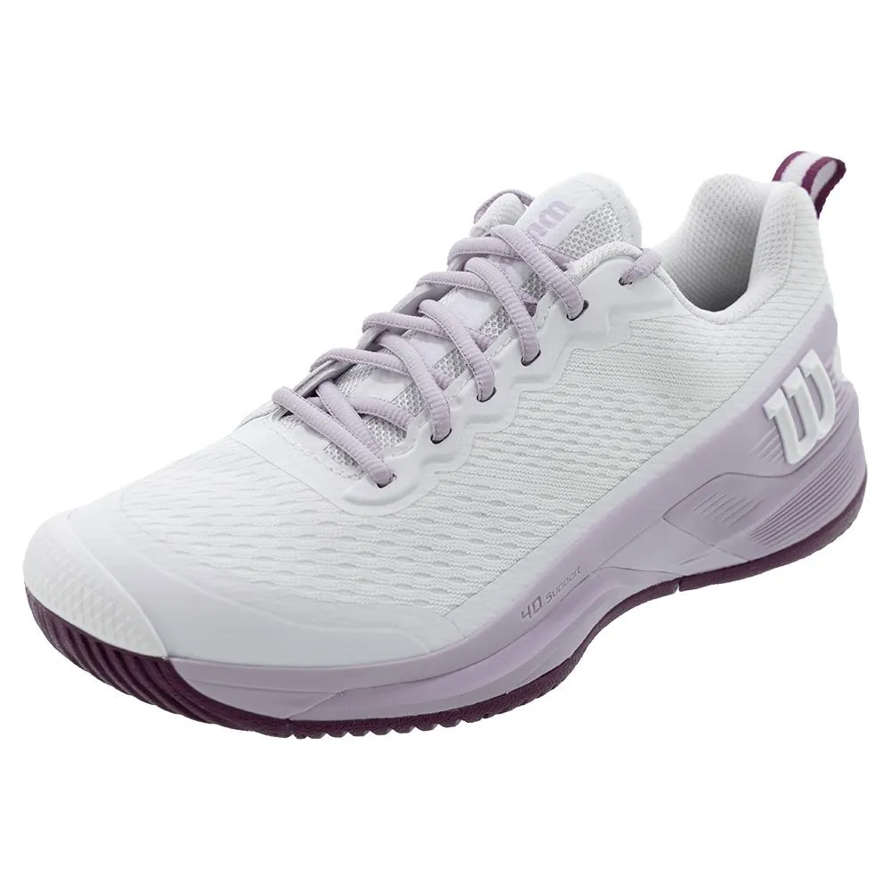 Womens Rush Pro 4.5 Tennis Shoes White and Orchid Petal