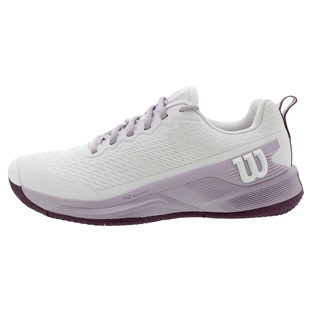 Womens Rush Pro 4.5 Tennis Shoes White and Orchid Petal