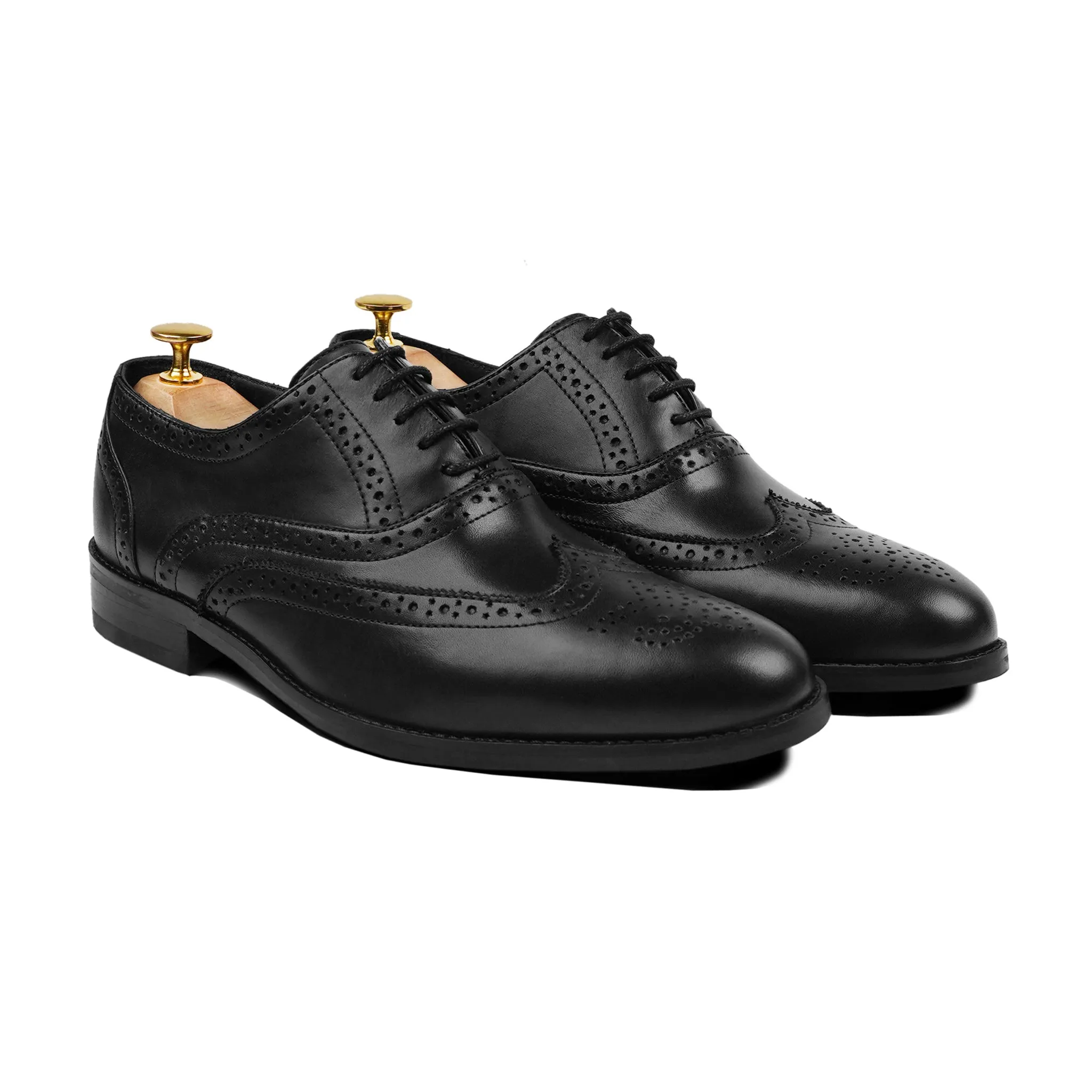 Worchester - Men's Black Calf Leather Oxford Shoe